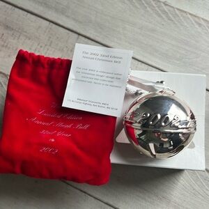 wallace silversmiths 2002 annual silver christmas bell